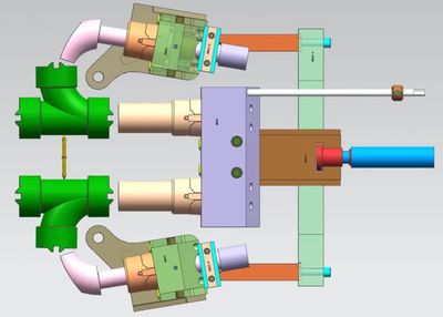 三通彎管模具的脫模方法